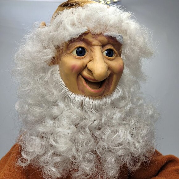 VTG 1990 Telco 21" Christmas Animated Motion-ettes Toy Maker Hammer Elf WORKS! - Picture 5 of 14